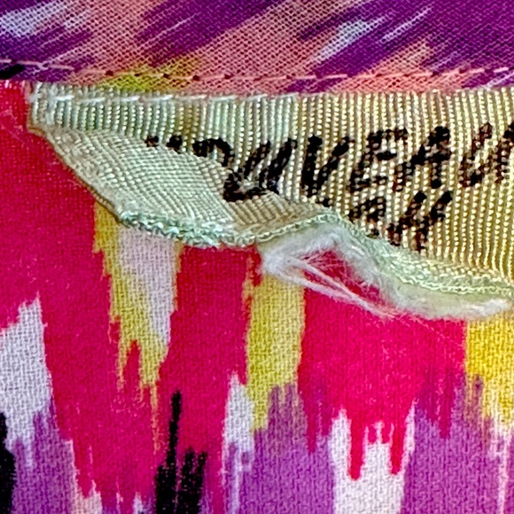 Nouveau Beach W's Size M Tunic Dress Colorful Hippie Boho Hendrix 70's EUC - Picture 2 of 2